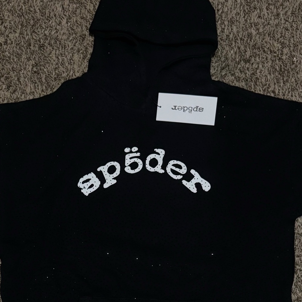 Spider Black Hoodie for Men